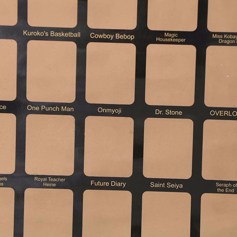 Set 100 Tấm Áp Phích Dán Tường Họa Tiết Anime Độc Đáo