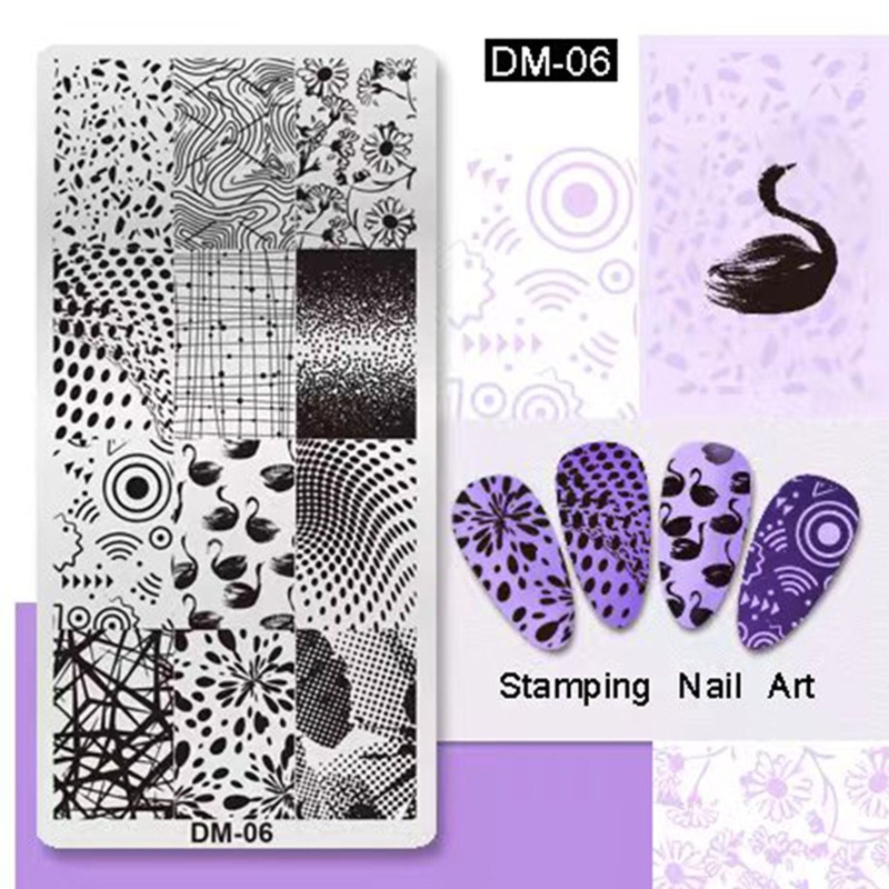 Khuôn Trang Trí Móng Tay Bằng Kim Loại Họa Tiết Hoa Bướm Xinh Xắn