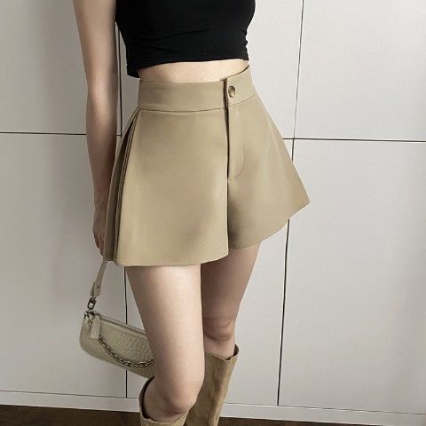 Quần Short Lưng Cao Ống Rộng Thời Trang Mùa Hè Hàn Quốc Mới