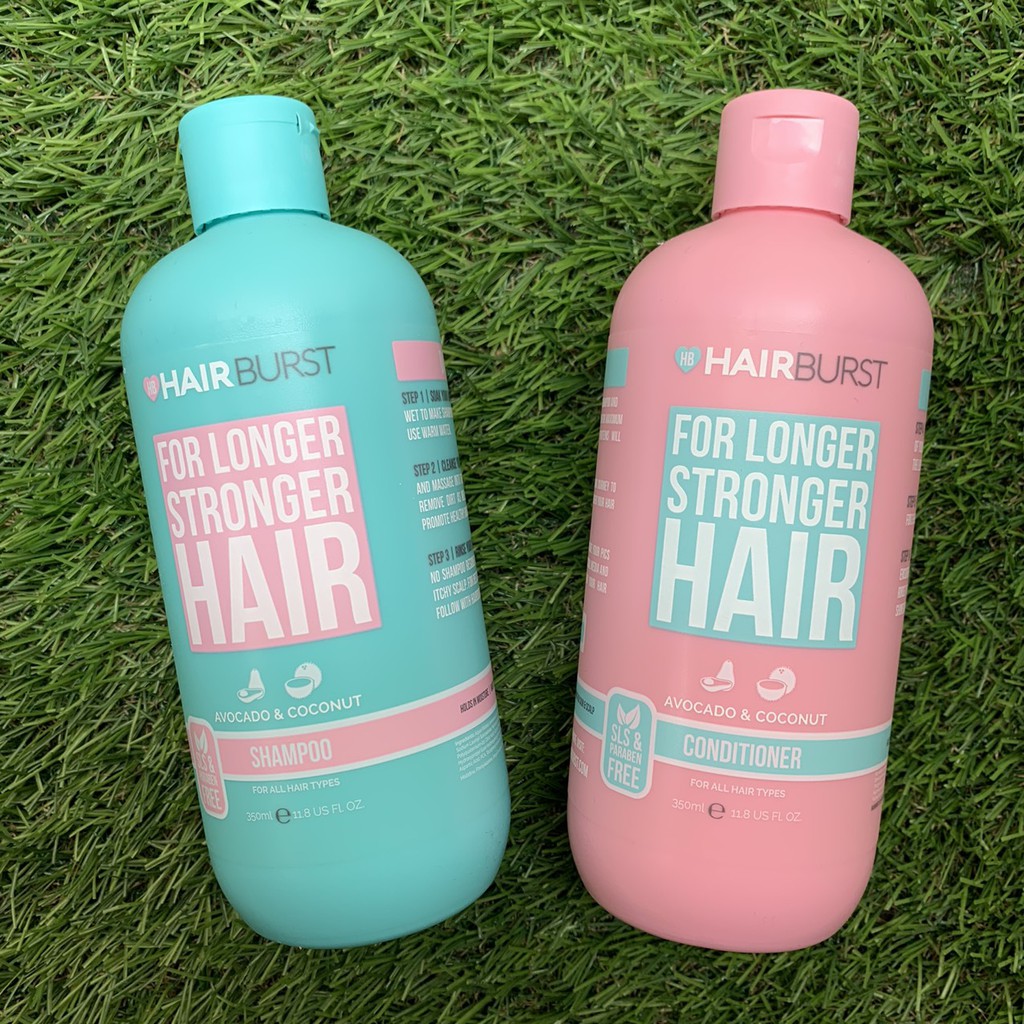 Bộ Dầu gội dầu xả HairBurst For Longer Stronger cải thiện rụng tóc 350mlx2