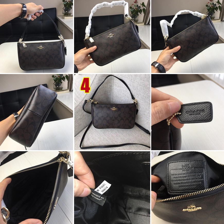 Coach f36674 Túi Xách mini Đeo Vai / Xách Tay Có Thể Tháo Rời Miễn Phí Cho Nữ
