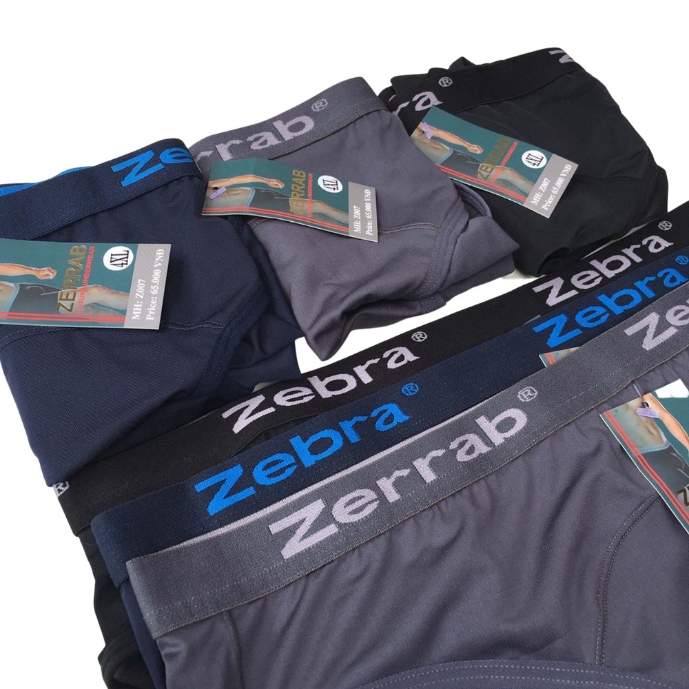 Quần Lót Nam Thun Lạnh Tam Giác Zerrab z007 Big Size 100kg 4XL / Quần Lót Cotton Thông Hơi Cao Cấp / Zerrab - Z007