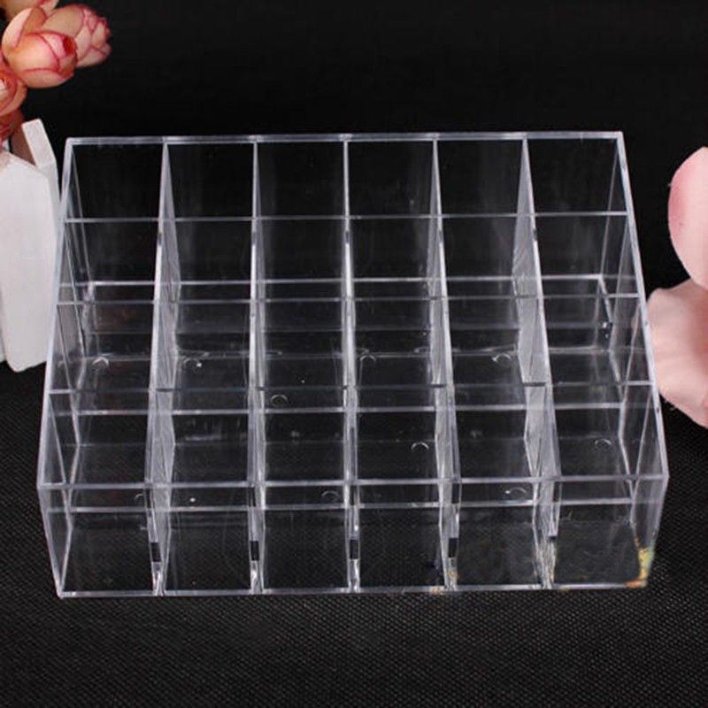 [Hàng mới về] Hộp acrylic 24 ngăn đựng đồ trang điểm