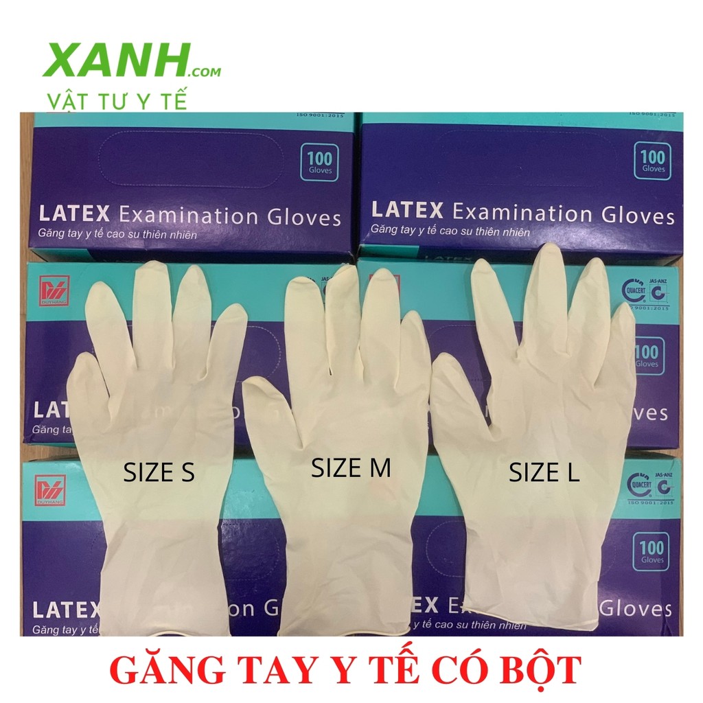 GĂNG TAY Y TẾ DUY HÀNG ( HỘP 100 chiếc)