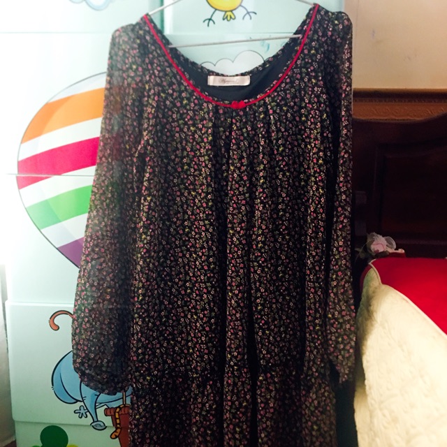 Váy voan hoa nhí vintage dễ thương (hàng thanh lý)