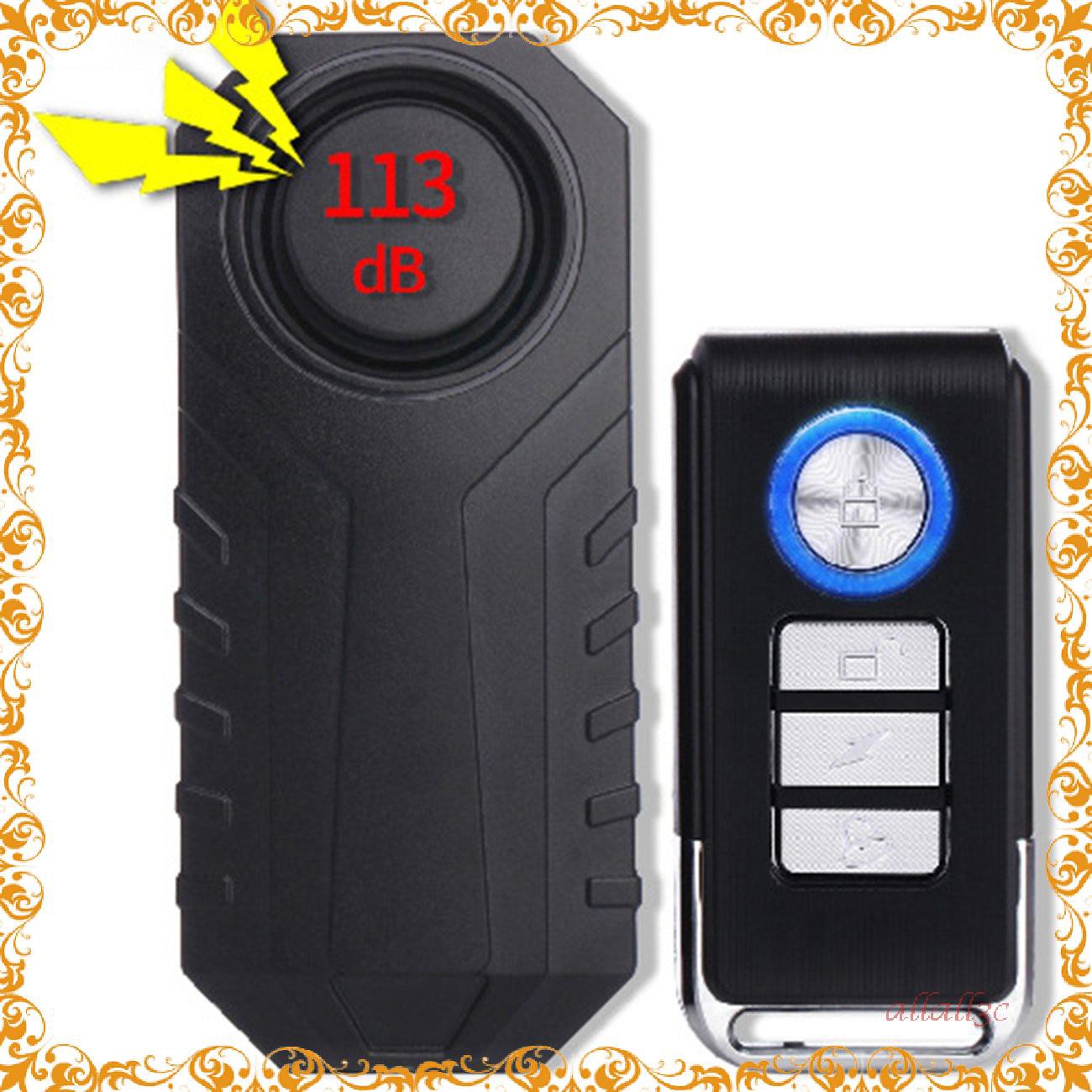 Bicycles Remote Control Alarm Adjustable Sensitivity Vibration Alarm[╭(′▽`)╭(′▽`)╯]