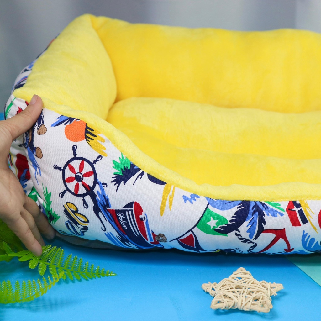 Đệm SUMMER  vuông mùa hè cho chó mèo chất liệu dù siêu mát dễ vệ sinh