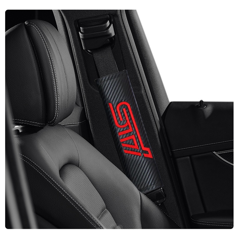 1 Đệm Bọc Dây Đai An Toàn Bằng Sợi Carbon Thoáng Khí Cho Subaru Impreza WRX STI GDA GDB Forester Liberty