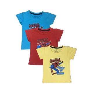 Combo 3 áo thun cộc tay in hình siêu nhân nhện Spiderman siêu hot 100% cotton
