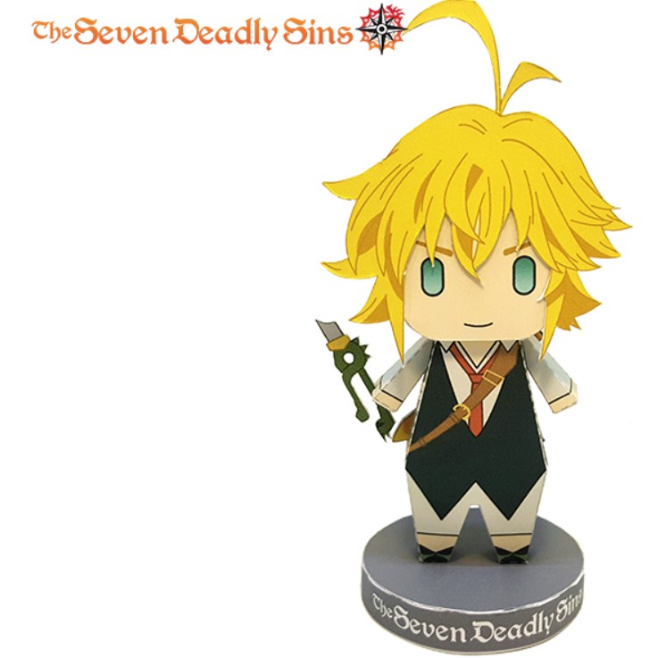 [ Standee Anime ] Giấy xếp mô hình nhân vật The Seven Deadly Sins - Thất hình đại tội