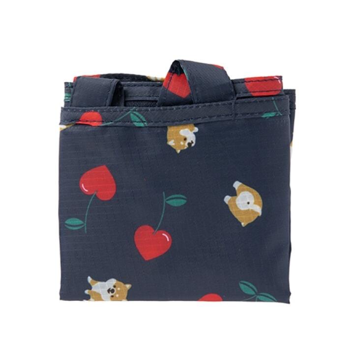 Túi Đựng Đồ Du Lịch ARTBOX Hàn Quốc Họa Tiết Shiba Và Cherry Màu Xanh Navy Xinh Xắn