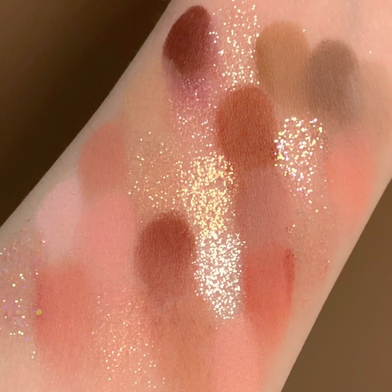 Bảng mắt 25 ô MIS LARA tông nâu hồng nhũ lì makeup xinh xắn