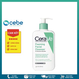 Sữa rửa mặt CeraVe Foaming Facial Cleanser (237mL)