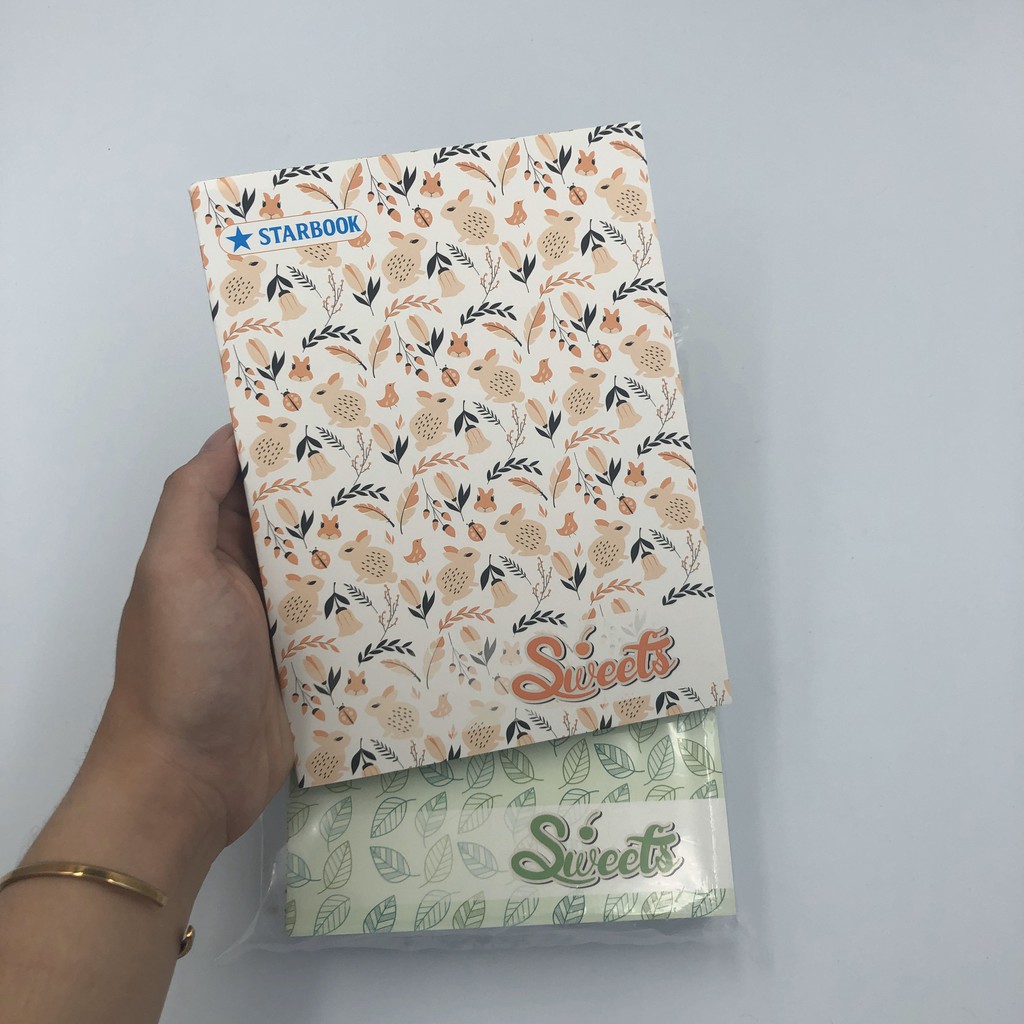 Tập Học Sinh Ôly Kẻ Ngang Starbook Sweet T06 - 200 Trang (15.5 x 20.5 cm)