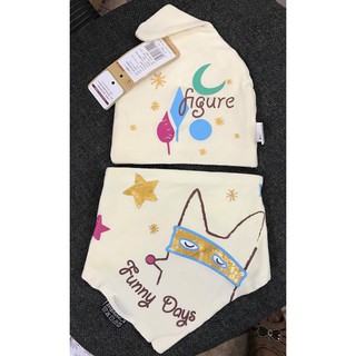 Bộ mũ yếm cotton đáng yêu cho bé