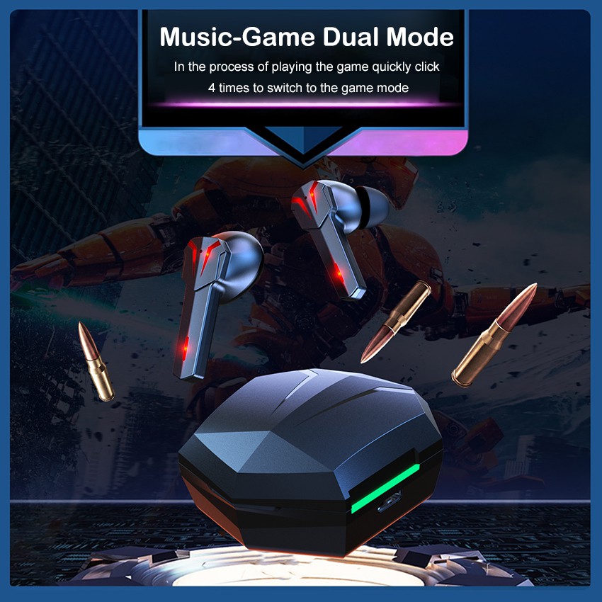 Tai Nghe Không Dây Wiresto Nhét Tai Dùng Để Nghe Nhạc Và Chơi Game