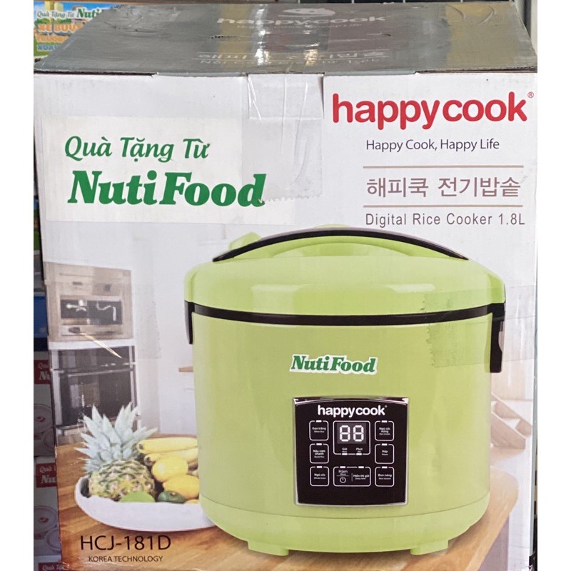 Nồi Cơm Điện Nắp Gài Điện Tử Happy Cook HCJ-181D (1.8L)