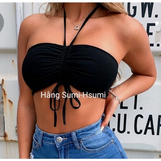 Bigsize áo ống rút dây đi biển,đi bơi có mút ngực