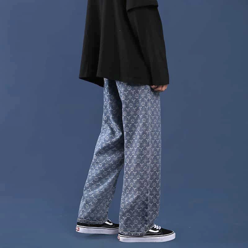 Quần baggy jean nam Q907 MĐ họa tiết | BigBuy360 - bigbuy360.vn