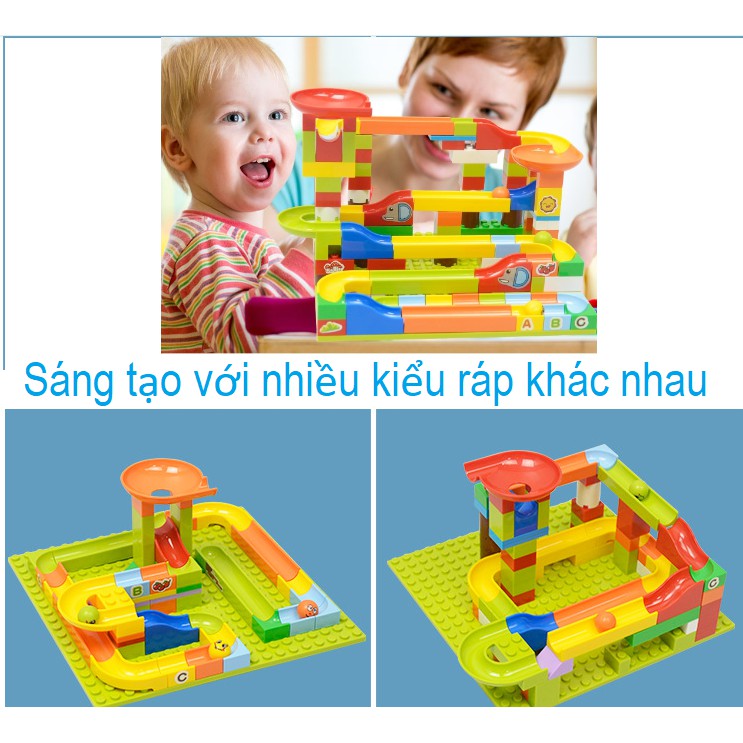 BỘ ĐỒ CHƠI LẮP RÁP LEGO THẢ BÓNG ( 206 chi tiết) ( Kèm Video)