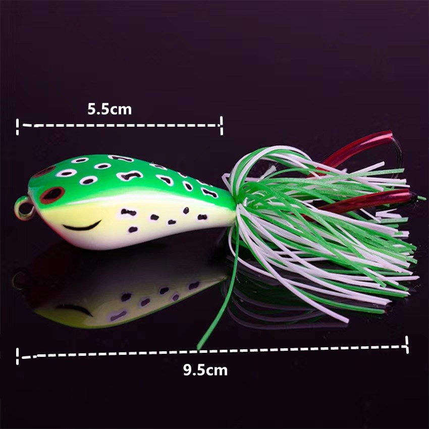 Mới Mồi Câu Cá Giả Hình Ếch Có Lưỡi Câu 9g