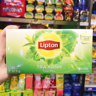 TRÀ XANH LIPTON TƯƠI MỚI HỘP 25 TÚI LỌC