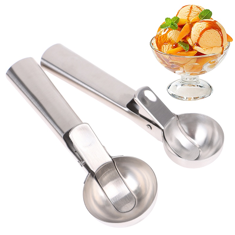 {FCC} Stainless Steel Ice-cream Scoop Cookie Dough Meat Balls Scoop Kitchen Accessory{yancrane3.vn}