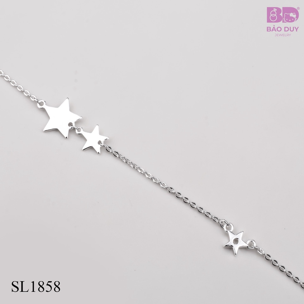 Lắc chân bạc nữ BDSilver ngôi sao 5 cánh SL1858