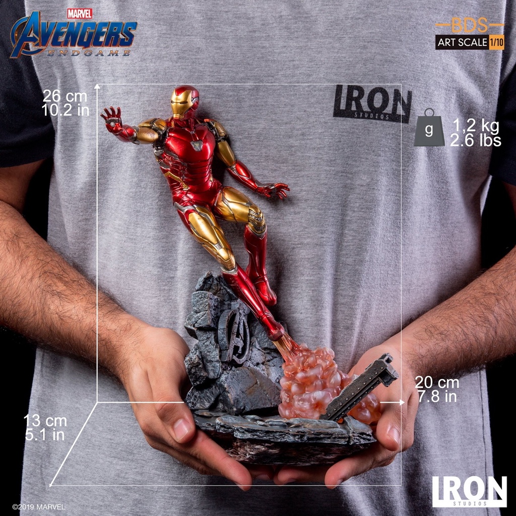Oder Chính Hãng - Mô hình Iron Man Mark 85 Iron Studio Scale 1/10 – Avengers: Endgame