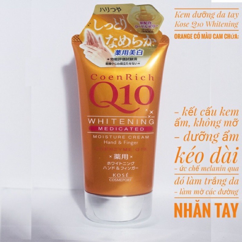 Dưỡng Da Tay Kose Coen Rich Q10 Nhật Bản 80G