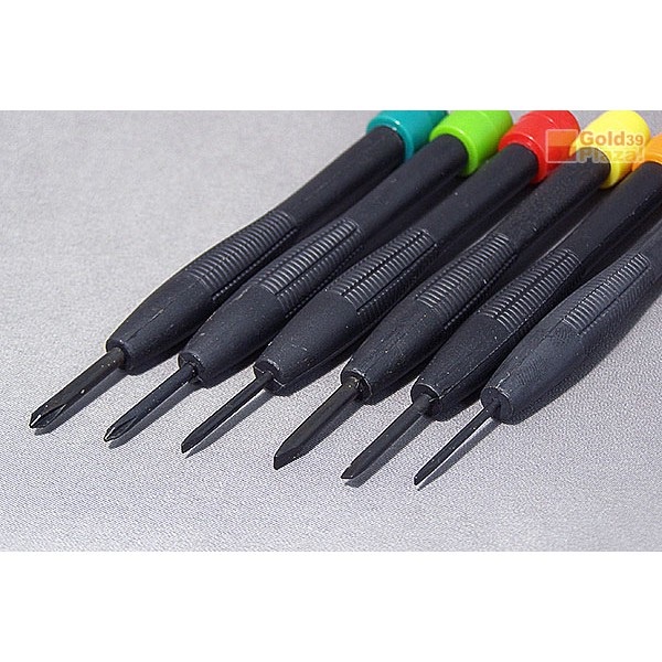 Set 6 tua vít nhỏ nhiều kích cỡ đầu vít làm bằng thép không gỉ và tay cầm làm bằng nhựa cao cấp hàng Nhật nội địa