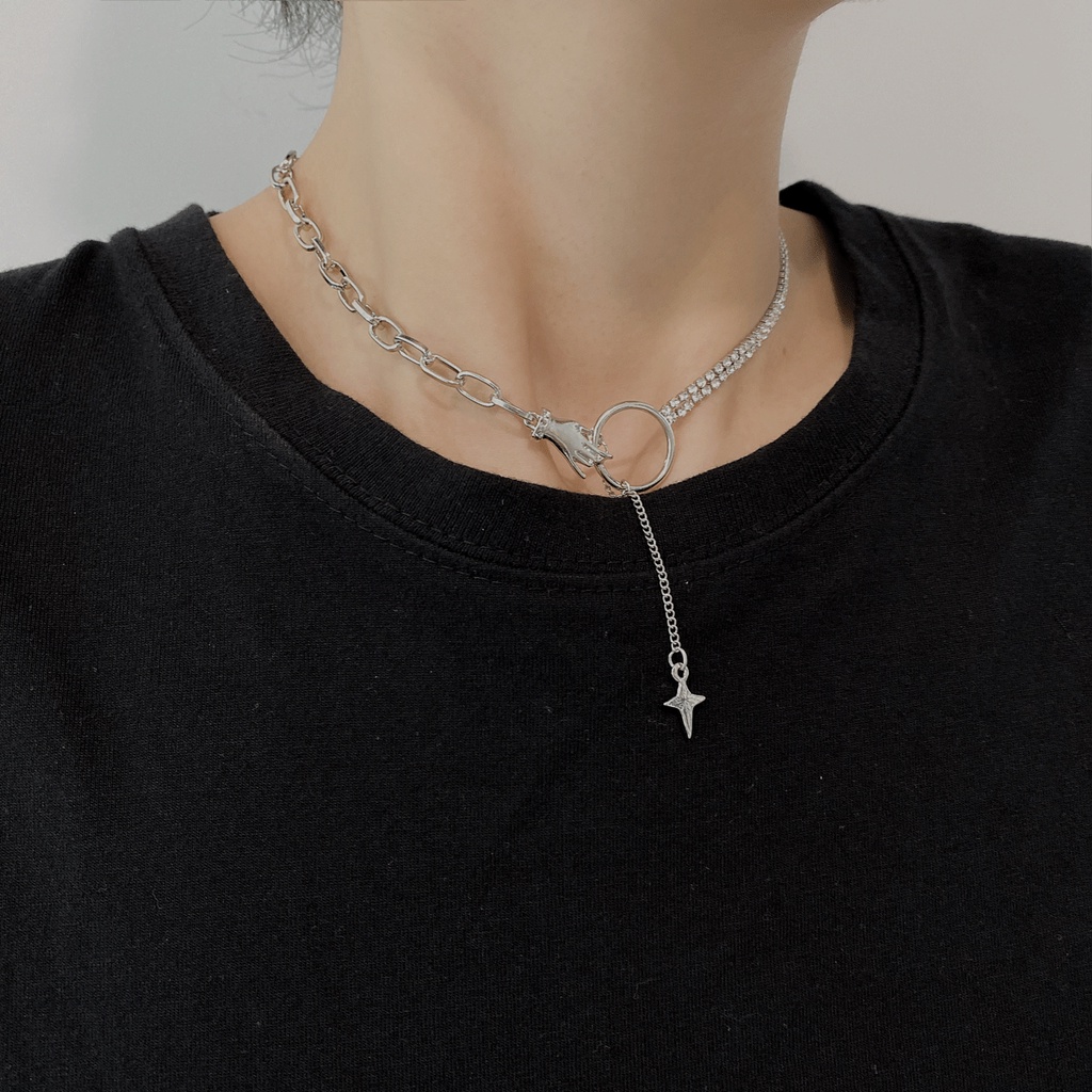 Dây chuyền mặt hình thánh giá thời trang phong cách hiphop mới mẻ