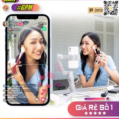 Gimbal Chống Rung Cho Điện Thoại có đèn Flash | Zhiyun Smooth Q3 | Hàng Chính Hãng | BigBuy360 - bigbuy360.vn