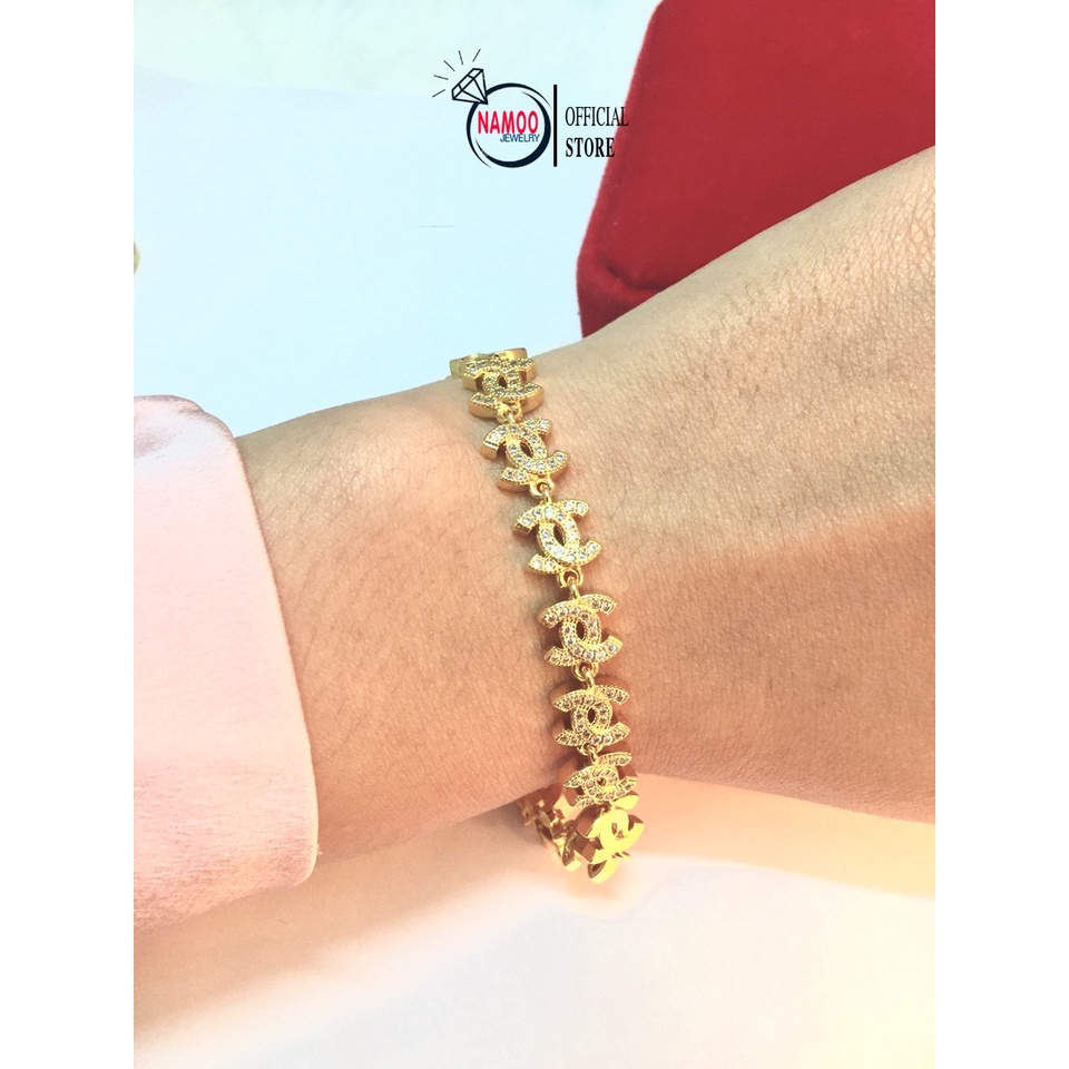 Lắc Tay Nữ Mạ Vàng, Vòng Tay Đẹp L255 Hàng Cao Cấp Namoo jewelry