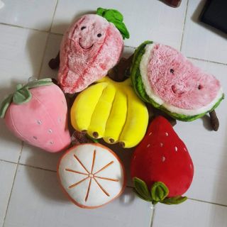 Set trái cây 25cm nhồi bông miniso(6 món 380k)