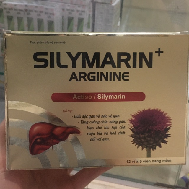 Viên uống Silymarin + Arginine hỗ trợ các bệnh về gan (H/60 V)