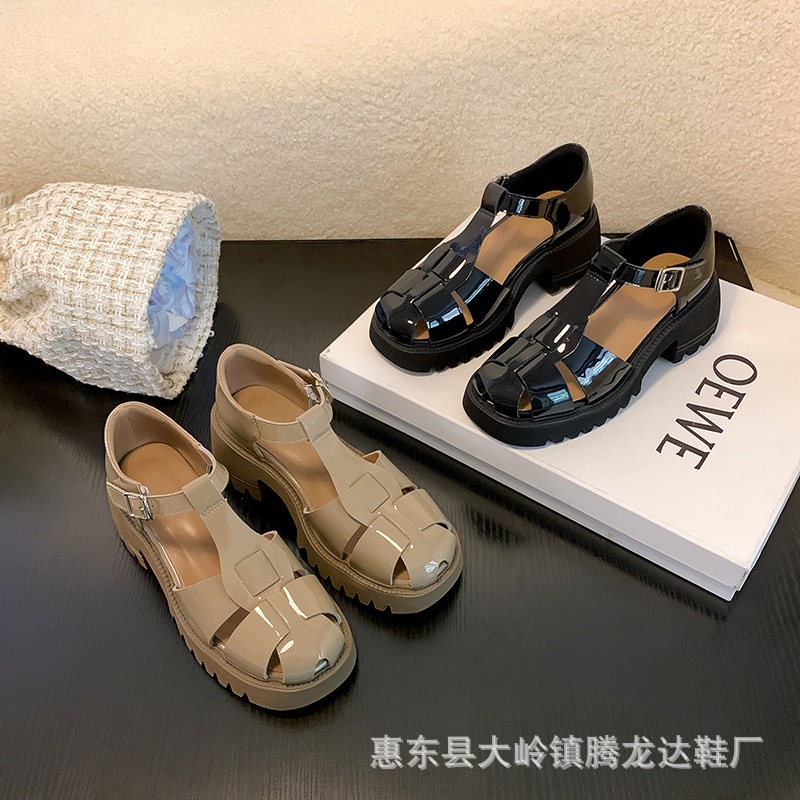 Giày Sandal Cao Gót Da Thật Thời Trang Mùa Hè 2022 Cho Nữ
