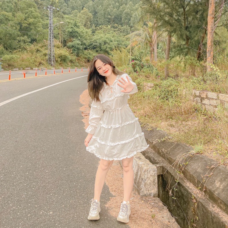 [Mã FAGREEN1505 giảm tới 30K đơn 99K] ] ❌VÁY BÁNH BÈO NHIỀU TẦNG TRẮNG 🌿 Váy thiết kế | BigBuy360 - bigbuy360.vn