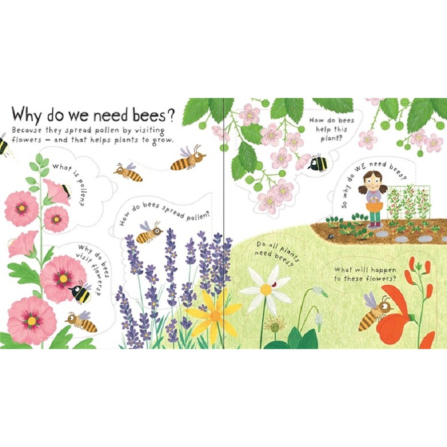 Sách lật mở Usborne cho bé 6-8 tuổi: Why do we need bees?