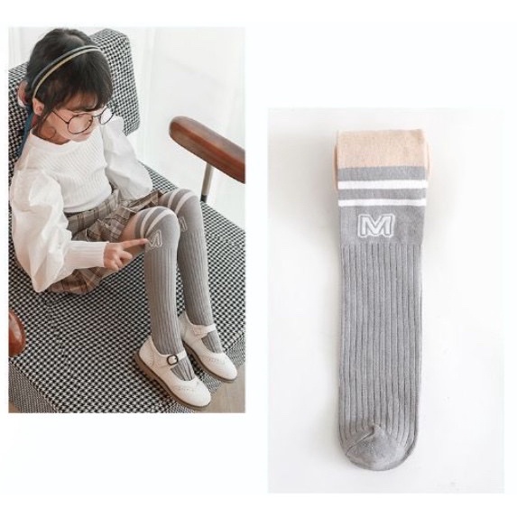 Quần tất giả tất in chữ M 5 màu