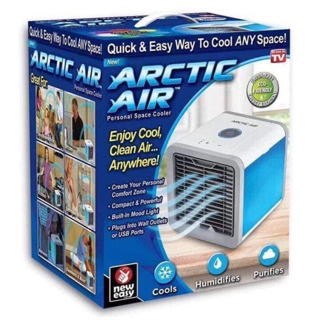 Điều Hòa Hơi Nước Mini - Quạt Điều Hòa Để Bàn làm lạnh bằng hơi nước ARCTIC AIR