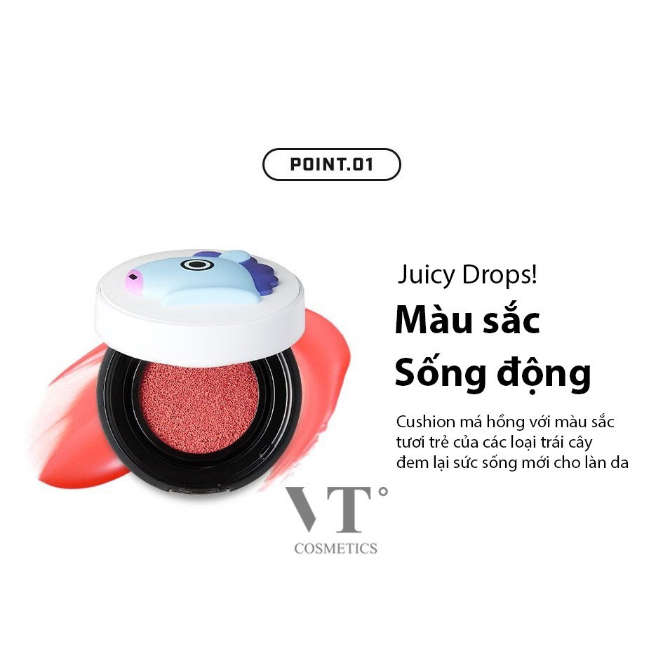 [MÁ HỒNG DẠNG KEM VT BT21 ] VT BT21 CHEEK CUSHION | BigBuy360 - bigbuy360.vn