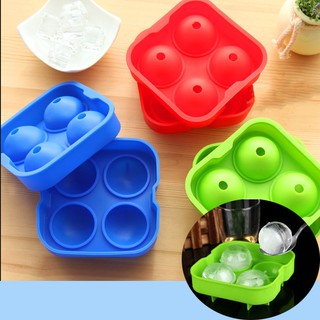 HCM - Khuôn silicon làm đá tròn uống cocktail, mocktail