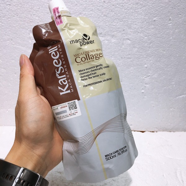 XẢ HÀNG Kem Hấp - Ủ- Xả Phục Hồi Tóc Collagen Karseell Maca Dạng Túi 500 Ml | BigBuy360 - bigbuy360.vn