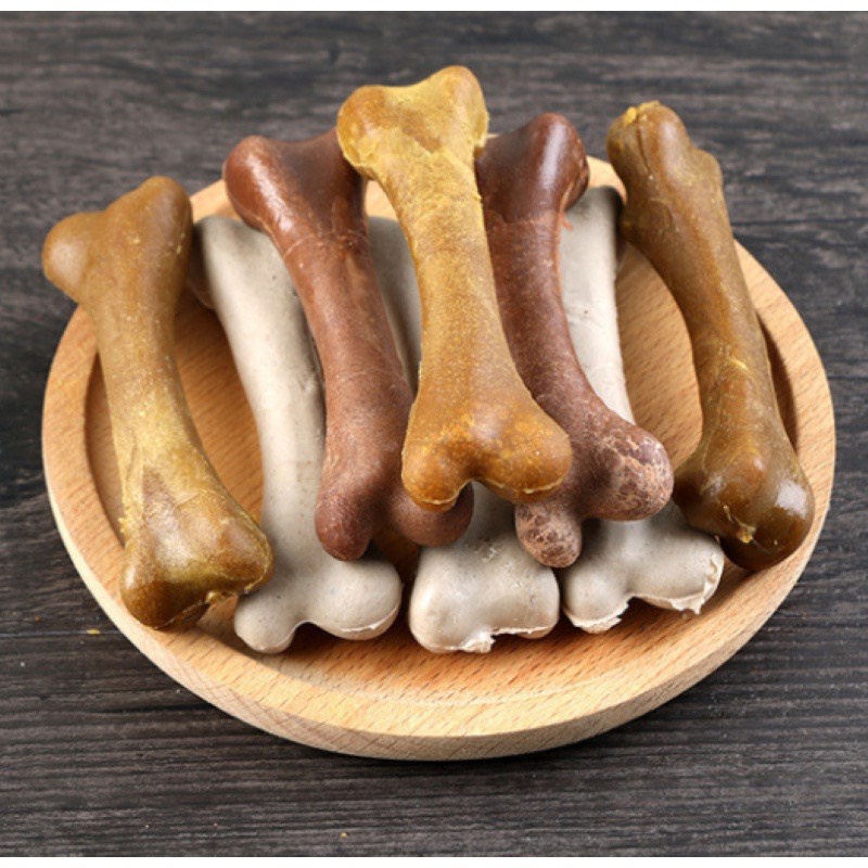 Thức ăn - Xương Gặm cho chó YAHO , giúp sạch răng , thơm miệng , loại bỏ mảng bám ( 3 vị : sữa , bò , gà )