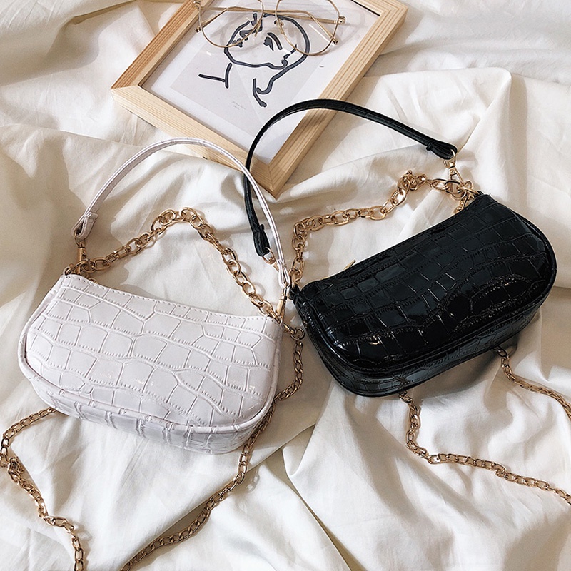 Túi Xách Nữ Dập Vân Dáng Túi Kẹp Nách Cá Tính T1