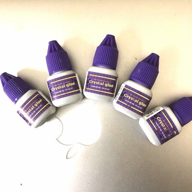 Keo nối mi Crystal Glue tím chuyên dùng nối mi