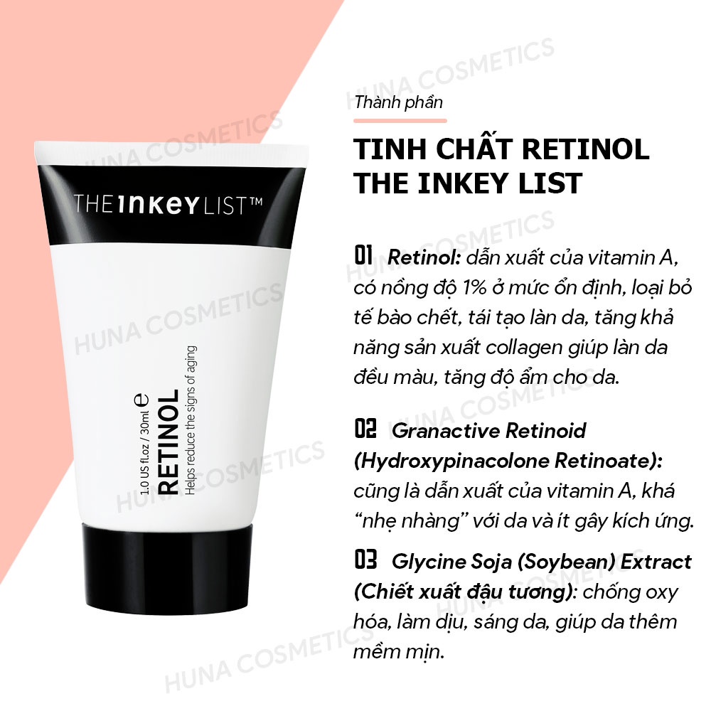 [BILL SEPHORA] SERUM CHỐNG LÃO HÓA, HỖ TRỢ GIẢM MỤN, TÁI TẠO DA RETINOL THE INKEY LIST