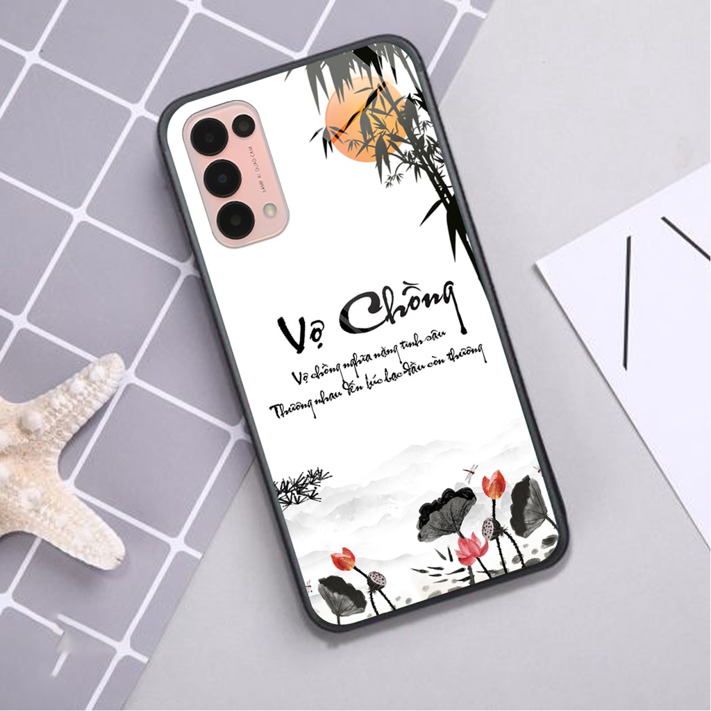 Ốp lưng KÍNH Oppo RENO 5 in hình 3D TÀI LỘC-TÂM AN -MÃ ĐÁO