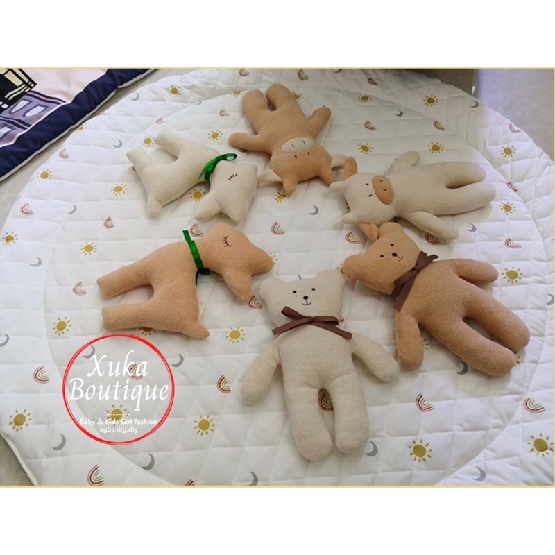 Thú Bông Organic 100% Cotton An Toàn Cho Bé Mềm Mịn Dễ Thương KAMIMI style Hàn Quốc